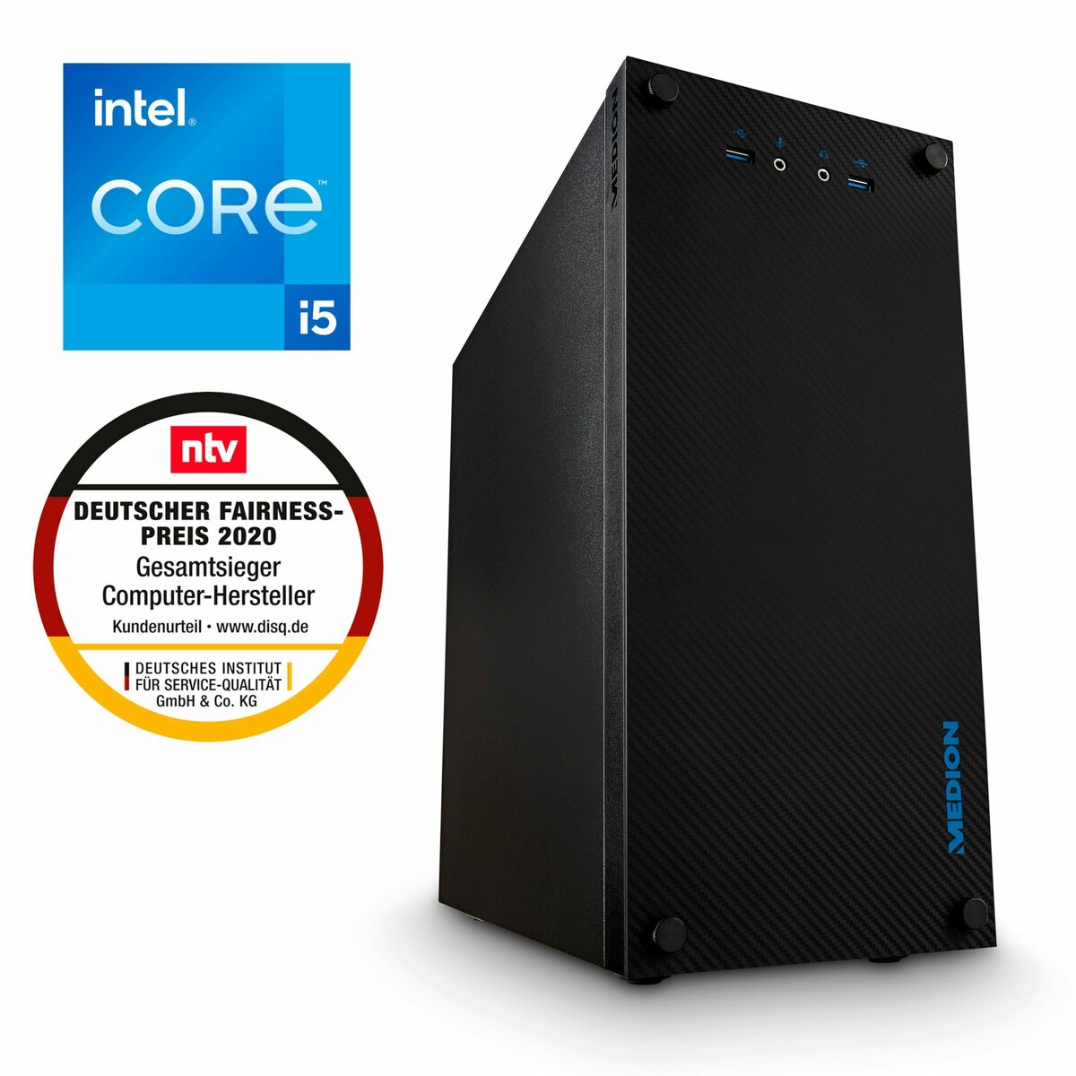 Bild 2 von Medion® Multimedia PC (Intel Core i5 13400, Nvidia Geforce GTX 1650, 16 GB RAM, 16 GB HDD, 512 GB SSD, Windows 11 Home)