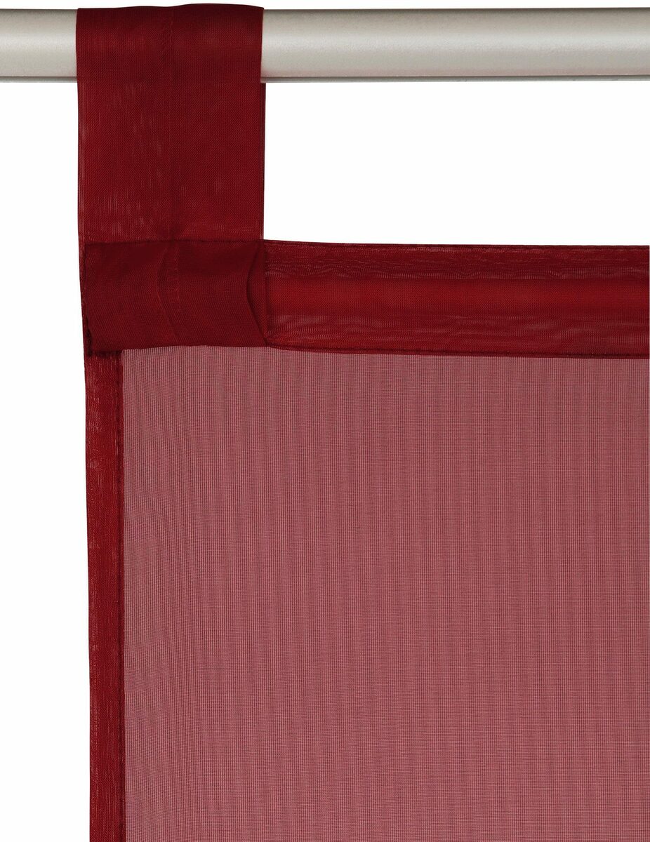 Bild 2 von Schiebegardine Xanten, my home, Schlaufen (2 St), transparent, Voile, 2-er Set, inkl. Beschwerungsstangen, Breite: 57 cm, Flächenvorhang