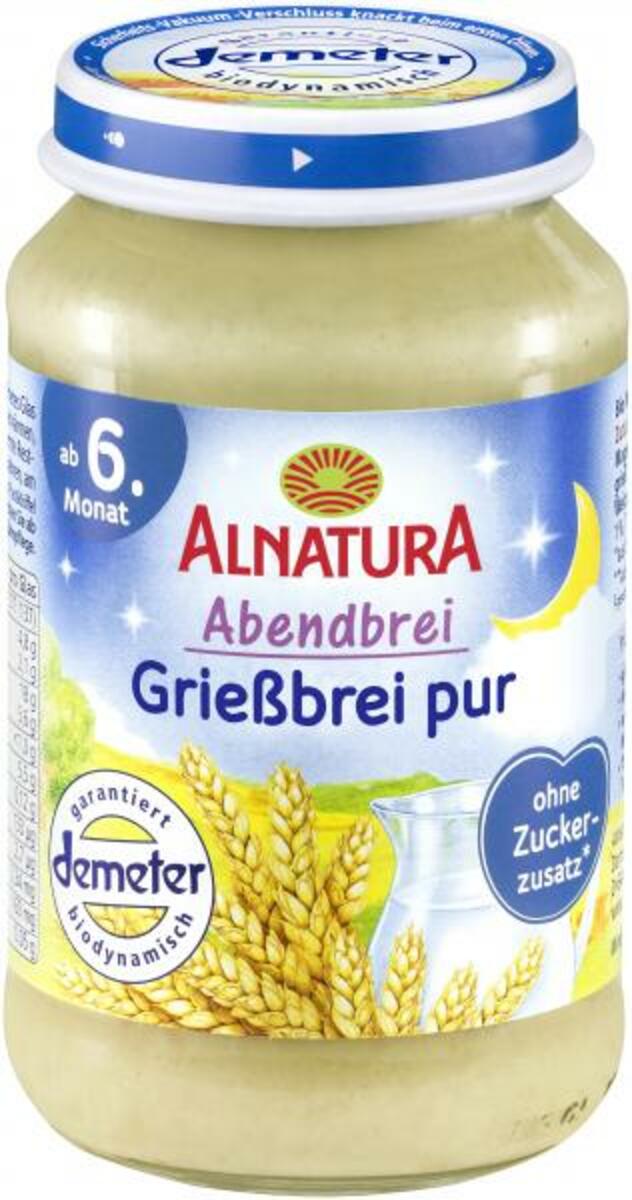 Bild 1 von Alnatura Abendbrei Grießbrei pur