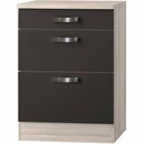 Bild 1 von Optifit Unterschrank mit 3 Auszügen Faro220 60 cm Anthrazit-Braun