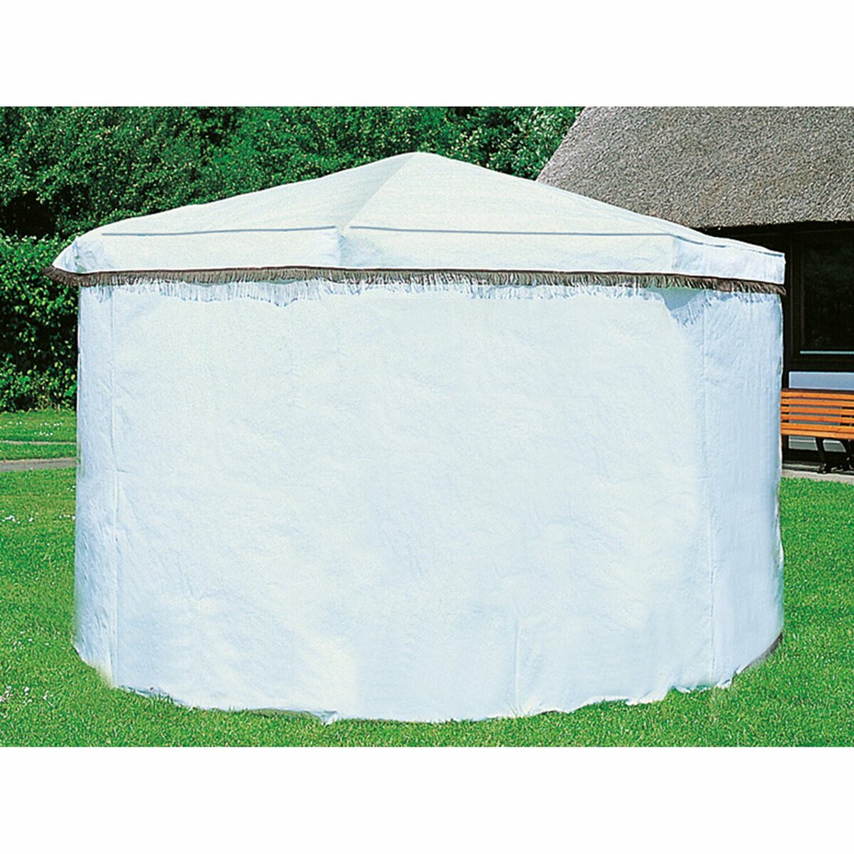 Bild 1 von Wetterschutzumhang für Pavillon Rosenheim Weiß
