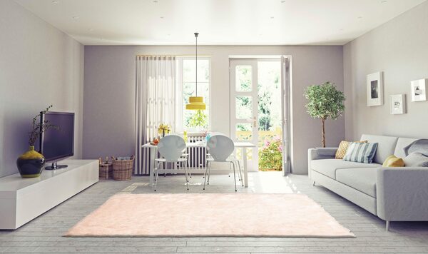 Bild 2 von Hochflor-Teppich Alga, Bruno Banani, rechteckig, Höhe: 40 mm, Uni-Farben, besonders weich und kuschelig