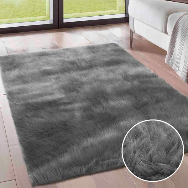 Bild 2 von Hochflor-Teppich Valeska, my home, rechteckig, Höhe: 30 mm, Kunstfell, weiche Teppiche, Wohnzimmer, Schlafzimmer, Esszimmer