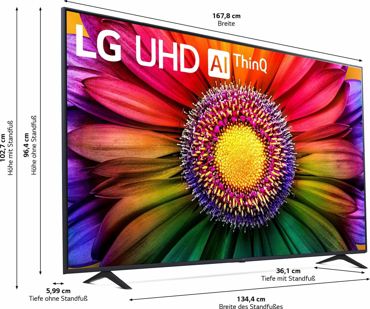 Bild 2 von LG 75UR80006LJ LED-Fernseher (189 cm/75 Zoll, 4K Ultra HD, Smart-TV)