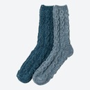 Bild 1 von Damen-Kuschelsocken mit Zopfmuster, 2er-Pack