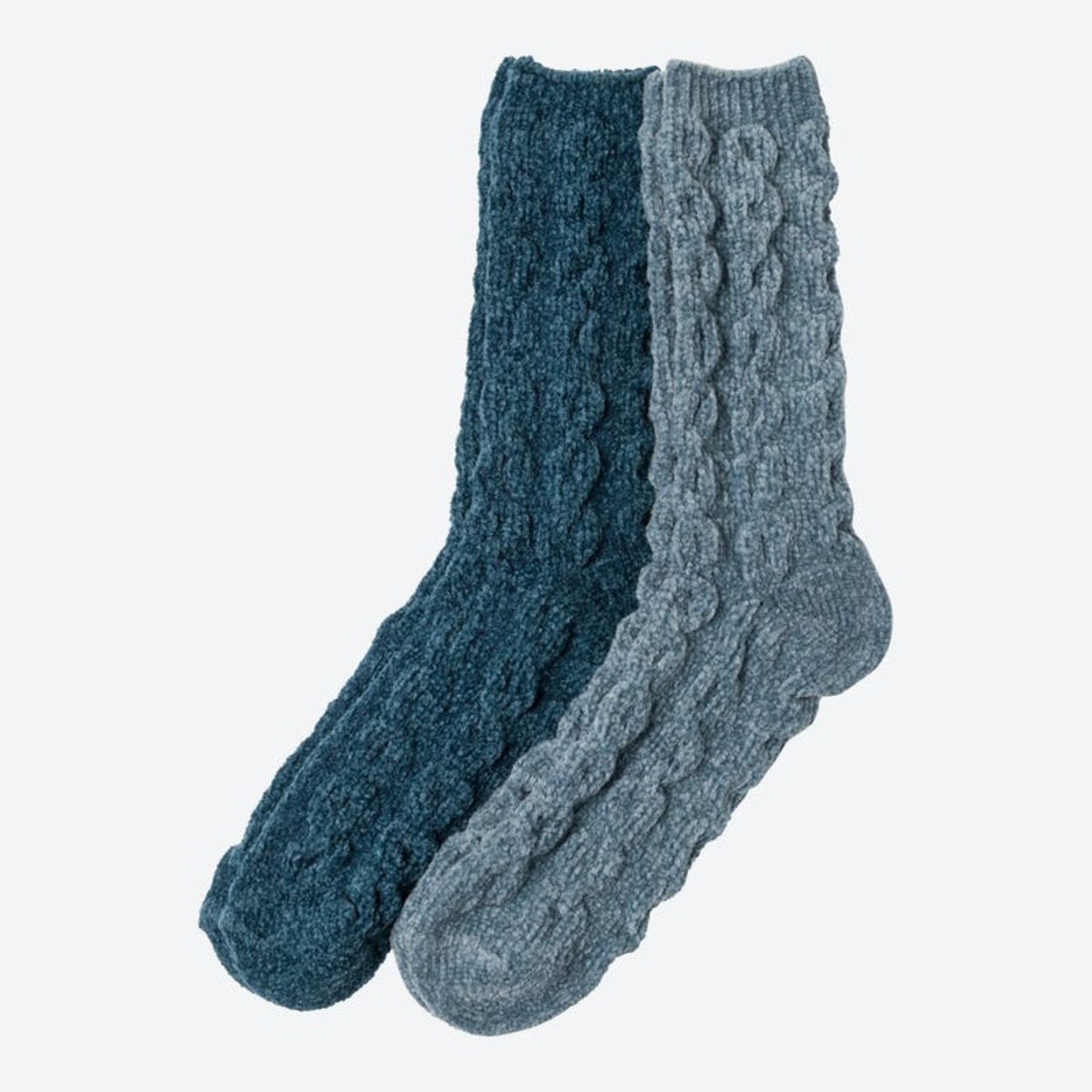 Bild 1 von Damen-Kuschelsocken mit Zopfmuster, 2er-Pack