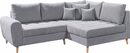 Bild 2 von ED EXCITING DESIGN Ecksofa Alice, Set, mit Hocker, Rückenkissen, Zierkissen, frei im Raum stellbar