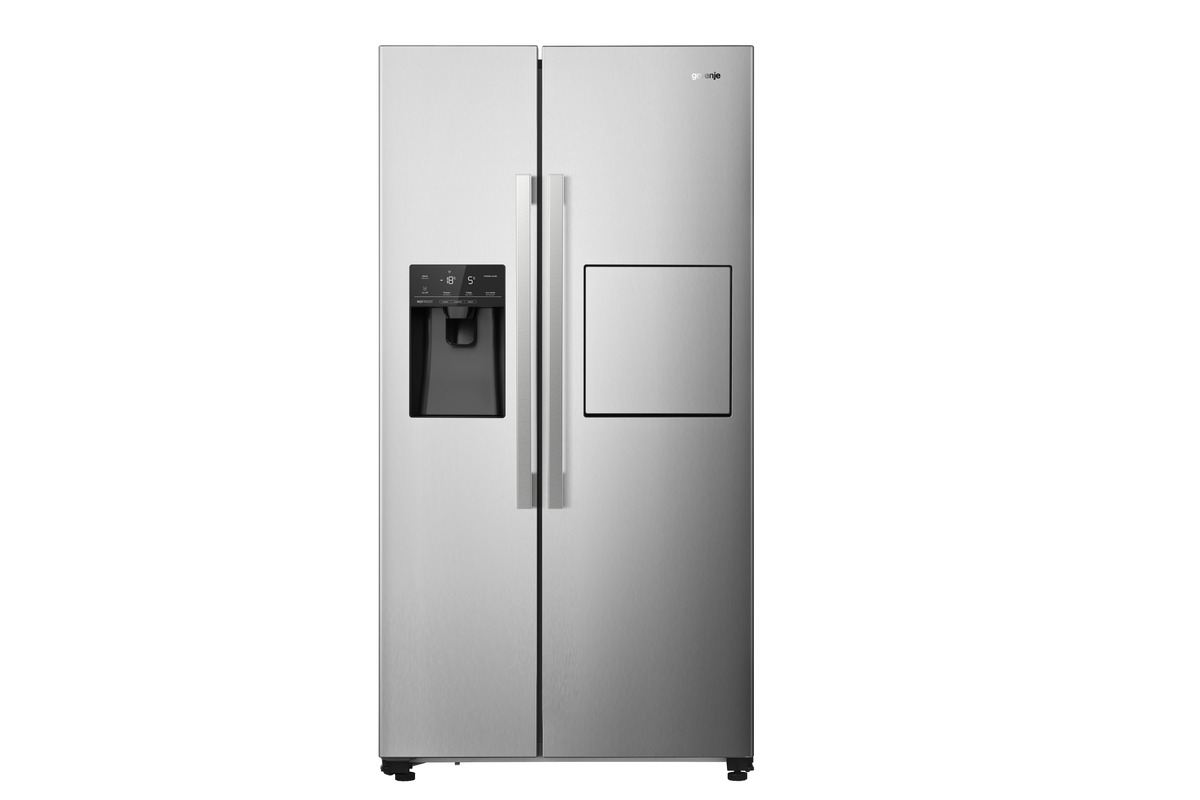 Bild 1 von Gorenje NRS9EVXB1 Side by Side - H 178,6 cm; EEKL E, B 91 cm, NoFrost, Eiswürfel-/Wasserbereiter, Barfach, Inox look, 20010940