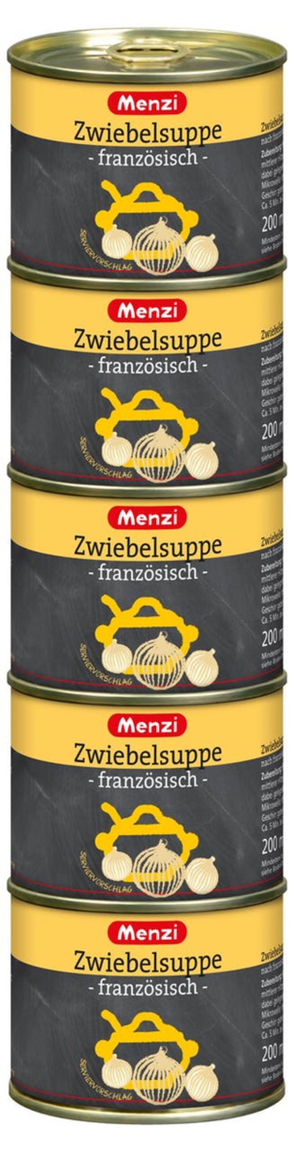 Bild 1 von Menzi Zwiebelsuppe Französisch 5 x 200 ml  (1 l)