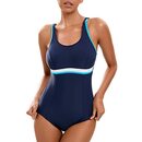 Bild 1 von Veranohub Damen Sport Einteiliger Badeanzug Racerback/U-Back Badeanzug Body Shaping Bademode