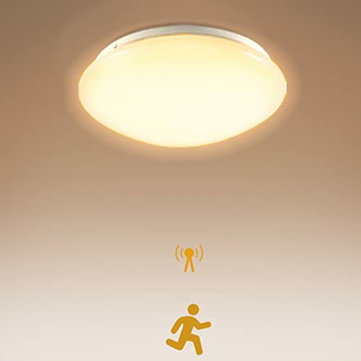 Bild 1 von Sonnewelt 12W LED Deckenleuchte Deckenlampe mit Radar Bewegu