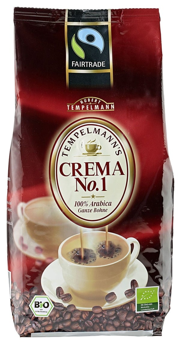 Bild 1 von Tempelmann Kaffeebohnen Caffé Crema Bio (1 kg)