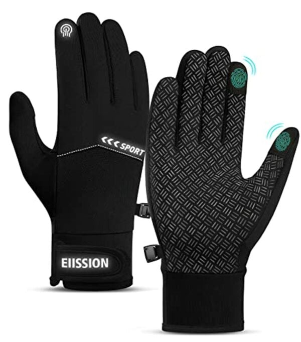 Bild 1 von Handschuhe Herren Damen Winter Fahrrad Winterhandschuhe Touchscreen Fahrradhandschuhe Warm Skihandschuhe rutschfest Wasserdicht Radhandschuhe Winddichte Laufhandschuhe für Sport Arbeit Wandern