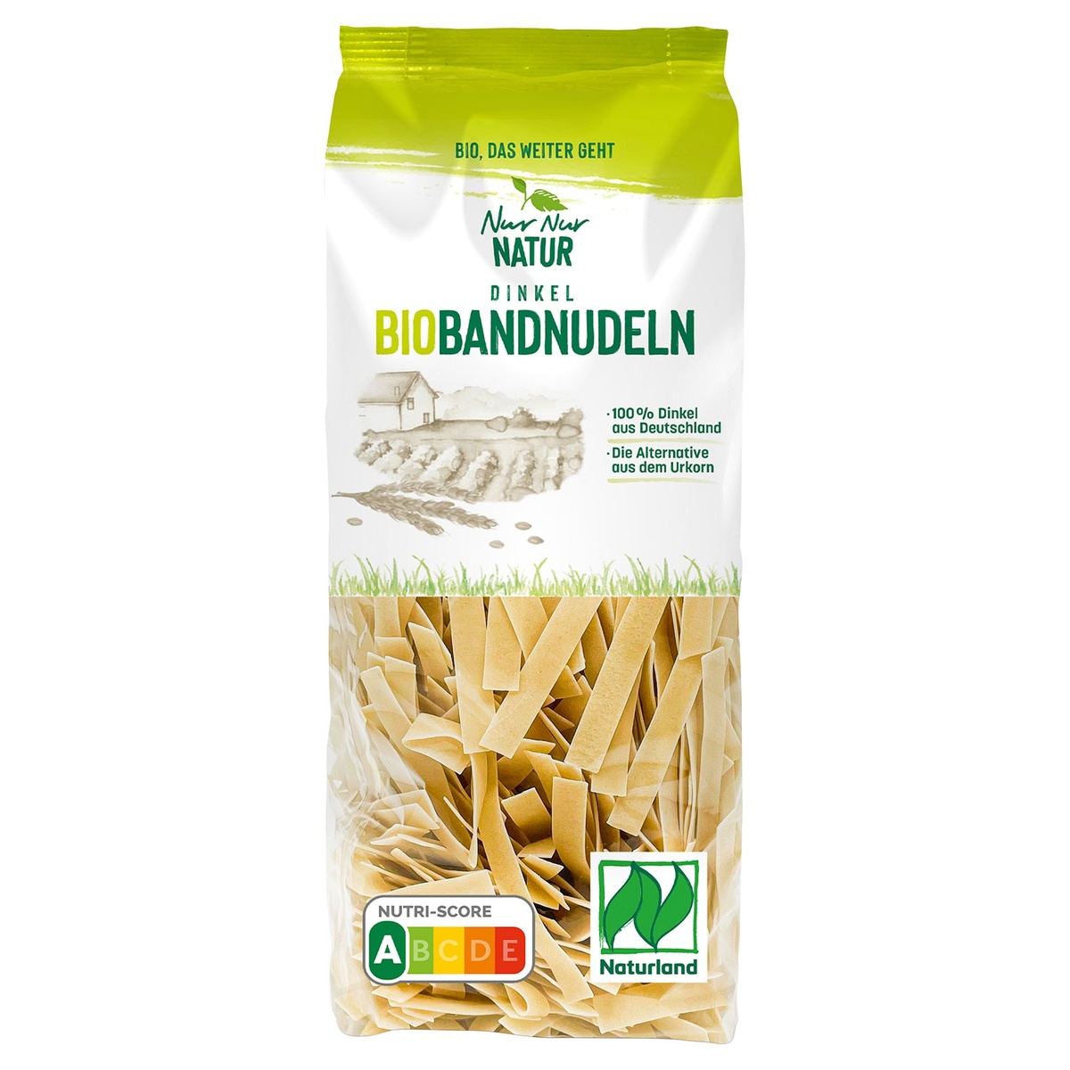 Bild 1 von NUR NUR NATUR Bio-Dinkelnudeln 500 g