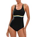 Bild 1 von Veranohub Damen Sport Einteiliger Badeanzug Racerback/U-Back Badeanzug Body Shaping Bademode