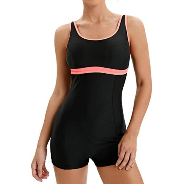 Bild 1 von Veranohub Damen Sport Einteiliger Badeanzug Racerback/U-Back Badeanzug Body Shaping Bademode