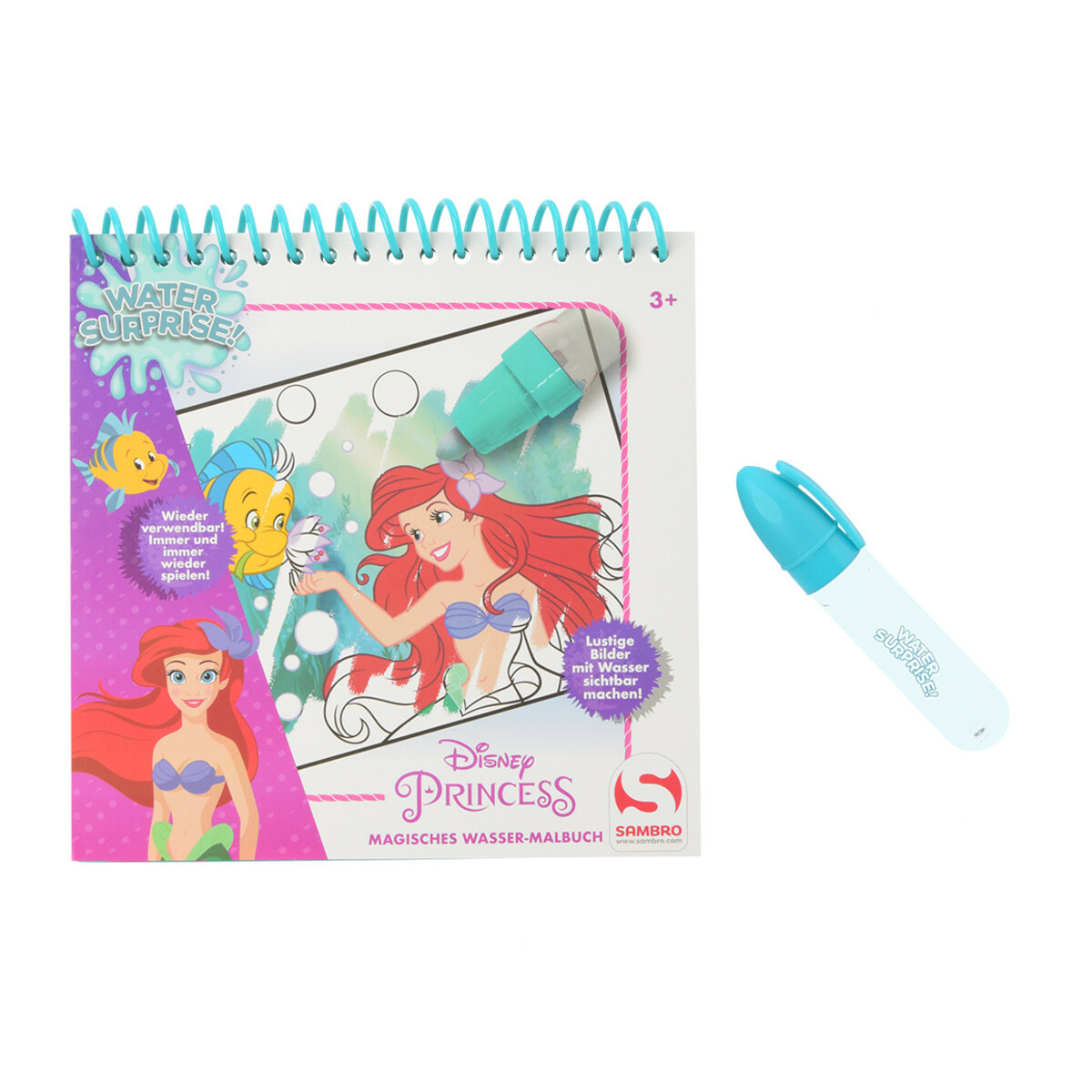 Bild 1 von Arielle Wasser-Malbuch mit Stift