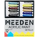 Bild 1 von MEEDEN Acrylfarbe Set Metallic, Satz mit 12 Farben(22 ml), u