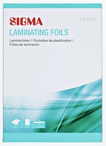 Sigma Laminierfolien LF480 A4 DIN A4, 100 Stück