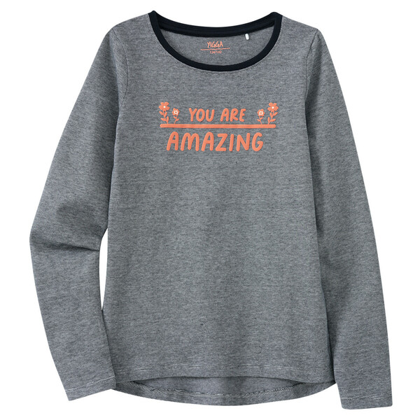 DESIGN – Halloween – Enganliegendes Langarm-Shirt in Schwarz mit glitzerndem Spinnennetz