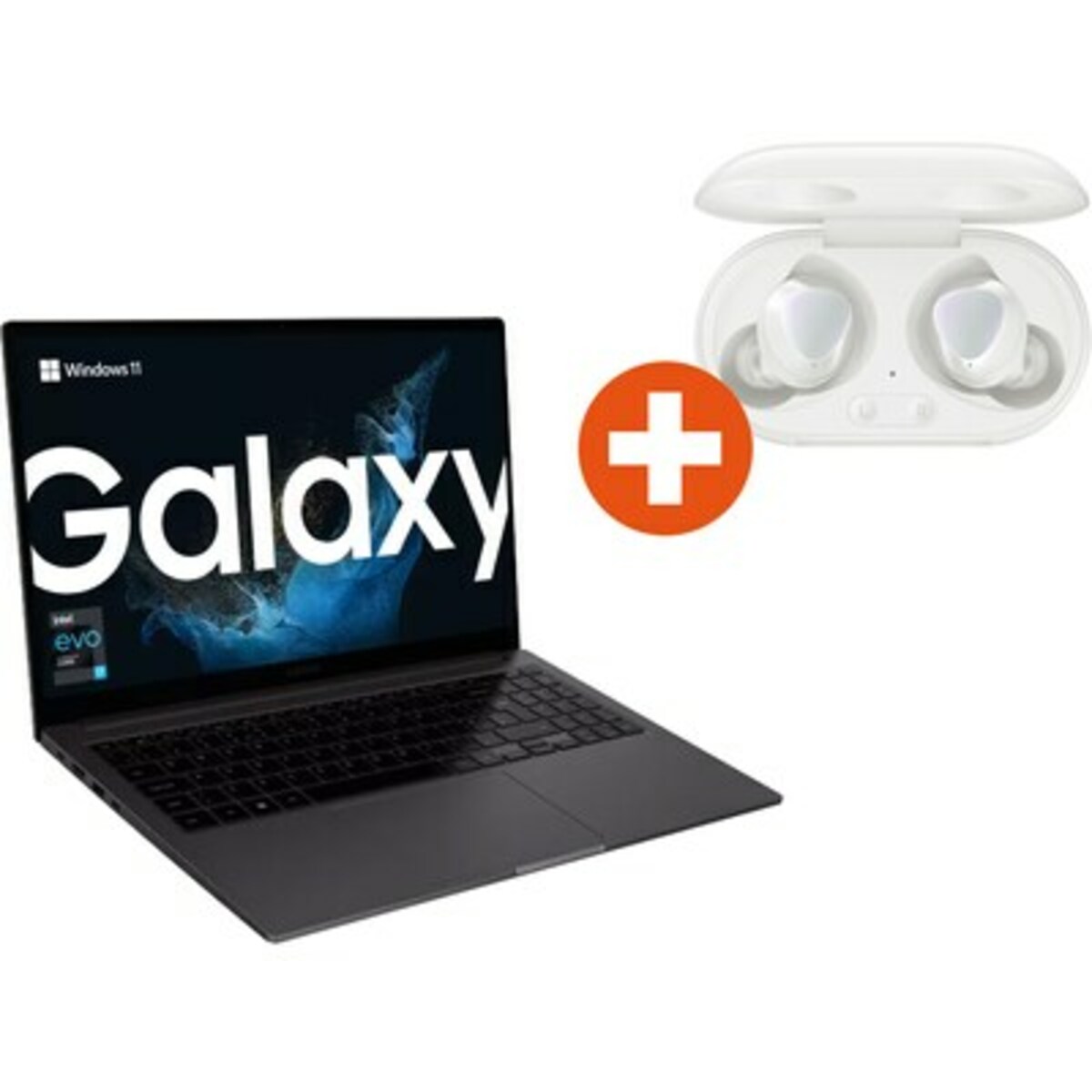 Bild 1 von SAMSUNG Galaxy Book2 15,6" i5-1235U 8GB/256GB SSD Win11 NP750XED-KB3DE Buds+