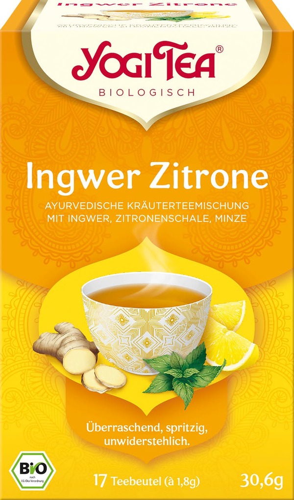 Bild 1 von Yogi Tea Kräutertee Ingwer Zitrone 17 Teebeutel (30,6 g)