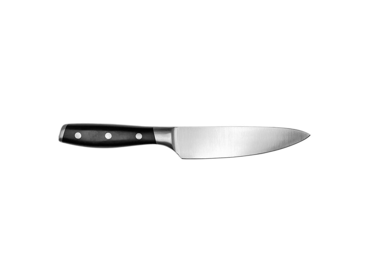 Bild 1 von METRO Professional Kochmesser, ergonomisch, Edelstahl, 16 cm, schwarzer Griff