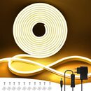 Bild 1 von ARKOCHIC LED Strip Warmweiss,Flexibler Neon LED Streifen,5M Licht mit 12V Netzteil, 3000K LED Lichtband, IP65 wasserdicht, Geeignet für DIY, Schlafzimmer, Wohnzimmer, Festivaldekoration