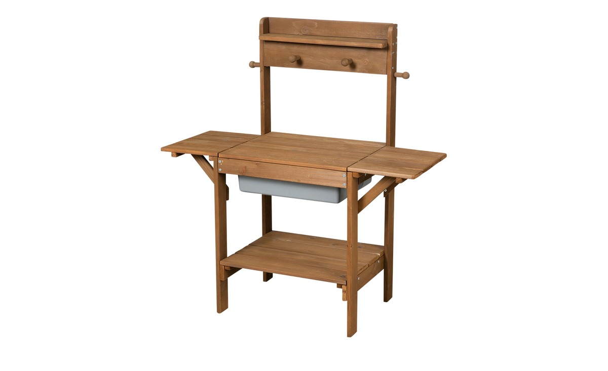 Bild 1 von Roba Outdoor Matschküche holzfarben Maße (cm): B: 82 H: 88,5 T: 35 Garten