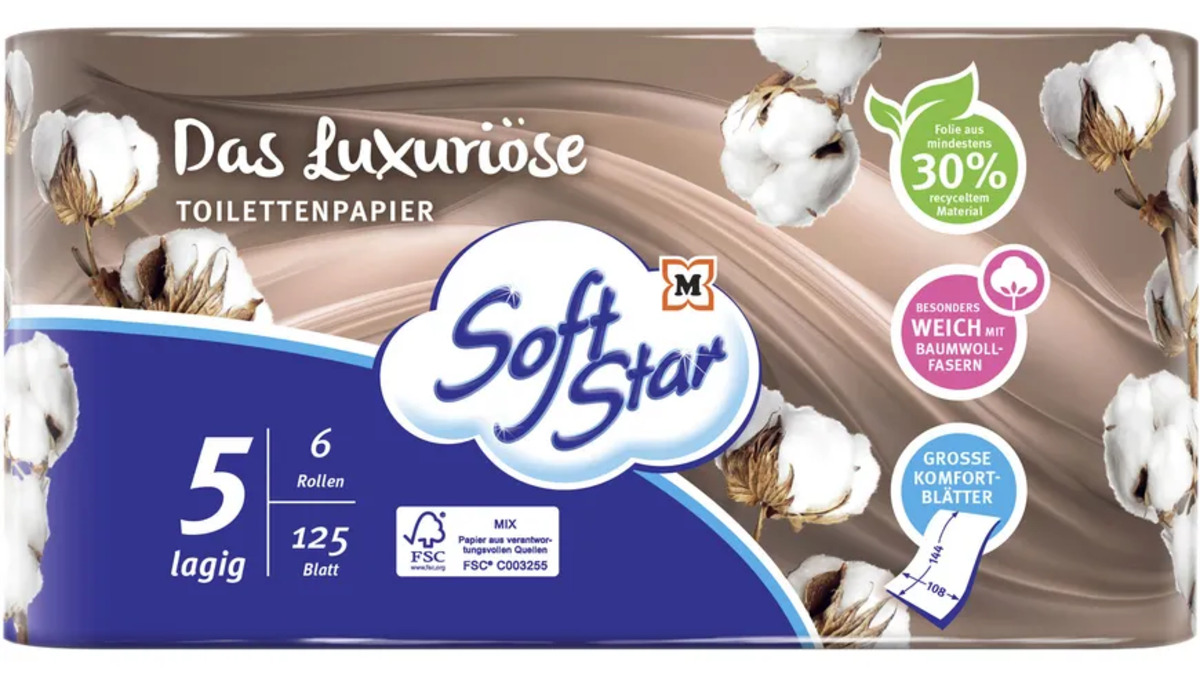 Bild 1 von SoftStar Toilettenpapier Das Luxuriöse 5-lagig