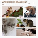 Bild 2 von PawHut Katzenkratzbaum Katzenspielzeug Spielseil PB-Platte Sisal Dunkelgrau