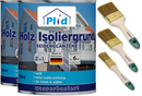 Bild 1 von Premium Holz-Isoliergrund Isolierfarbe Isoliergrund Pinsel Weiß