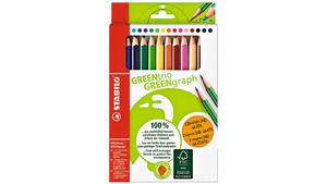 STABILO® Umweltfreundlicher Dreikant-Buntstift GREENtrio 12er Pack