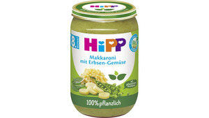 HiPP 100% pflanzlich: Makkaroni mit Erbsen-Gemüse