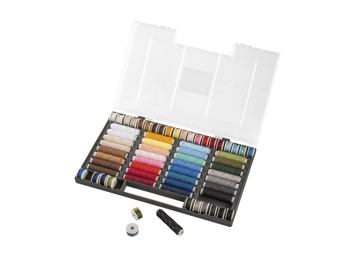 Bild 1 von crelando® Nähgarn-Sortiment, 64-teilig