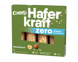 Corny Haferkraft Haselnuss Zero 140g