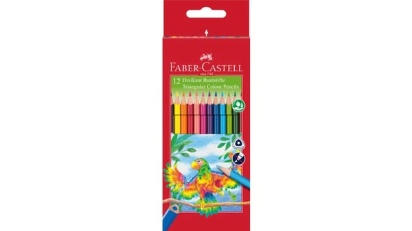 Bild 1 von FABER-CASTELL Farbstift dreikantt im 12er-Kartonetui