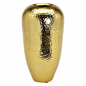 G. WURM Vase aus Metall goldfarben ca. 18x36x18cm
