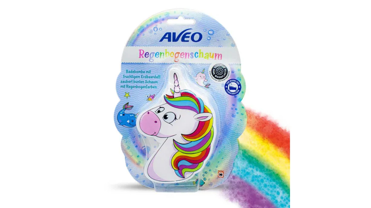 Bild 1 von AVEO Kids Regenbogen-Badeschaum Badebombe sortiert