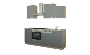 Küchenzeile mit Elektrogeräten creme Maße (cm): B: 220 Küchen
