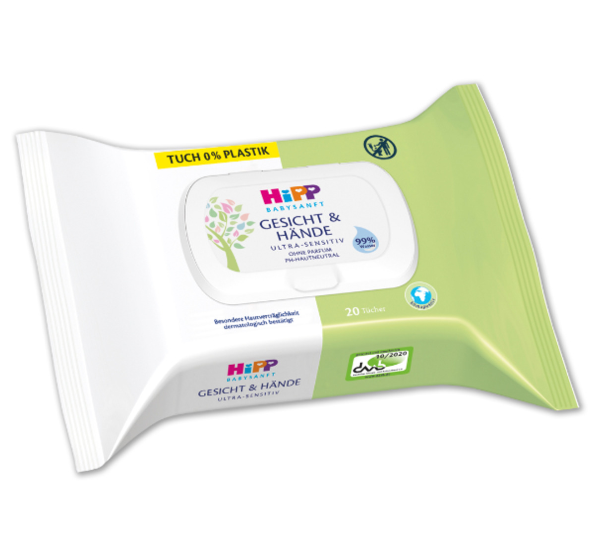 Bild 1 von HIPP Feuchttücher Gesicht & Hände