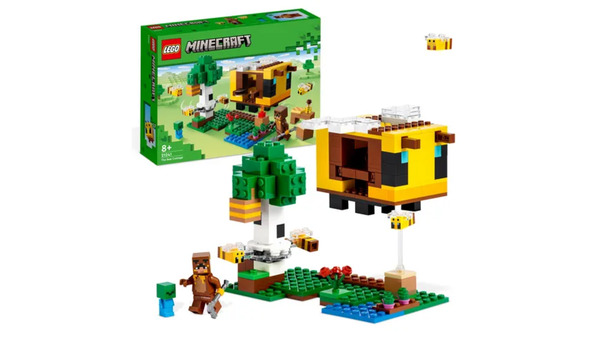 Bild 1 von LEGO Minecraft 21241 Das Bienenhäuschen Set, Tier-Spielzeug
