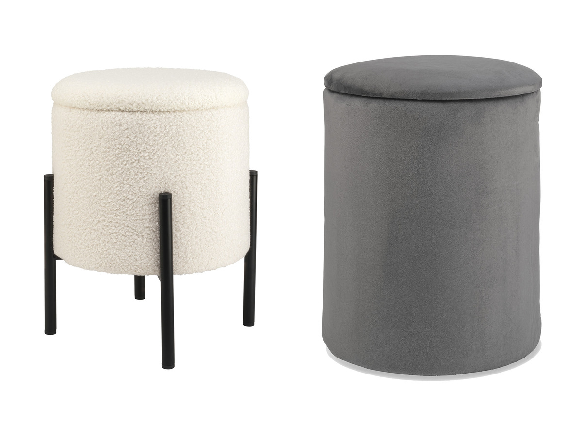 Bild 1 von LIVARNO home Hocker mit Staufach, gepolstert