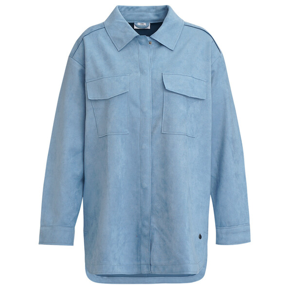 Bild 1 von Damen Veloures-Overshirt mit zwei Taschen