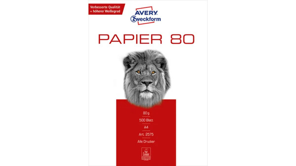 Bild 1 von AVERY Zweckform Kopierpapier Eco A4 80g/m² 500 Blatt