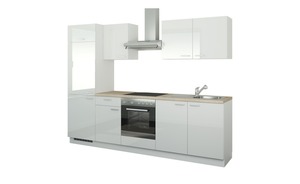 Küchenzeile mit Elektrogeräten weiß Maße (cm): B: 270 Küchen