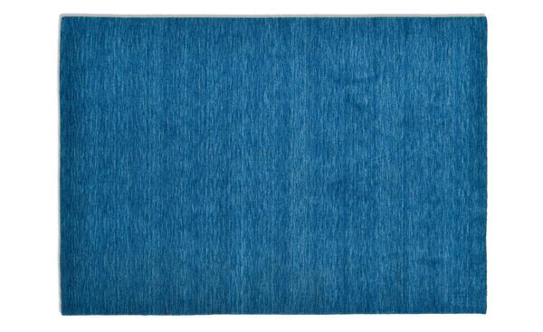Bild 1 von THEKO Handweber  Phalguna blau Wolle Maße (cm): B: 140 H: 1,3 Sale