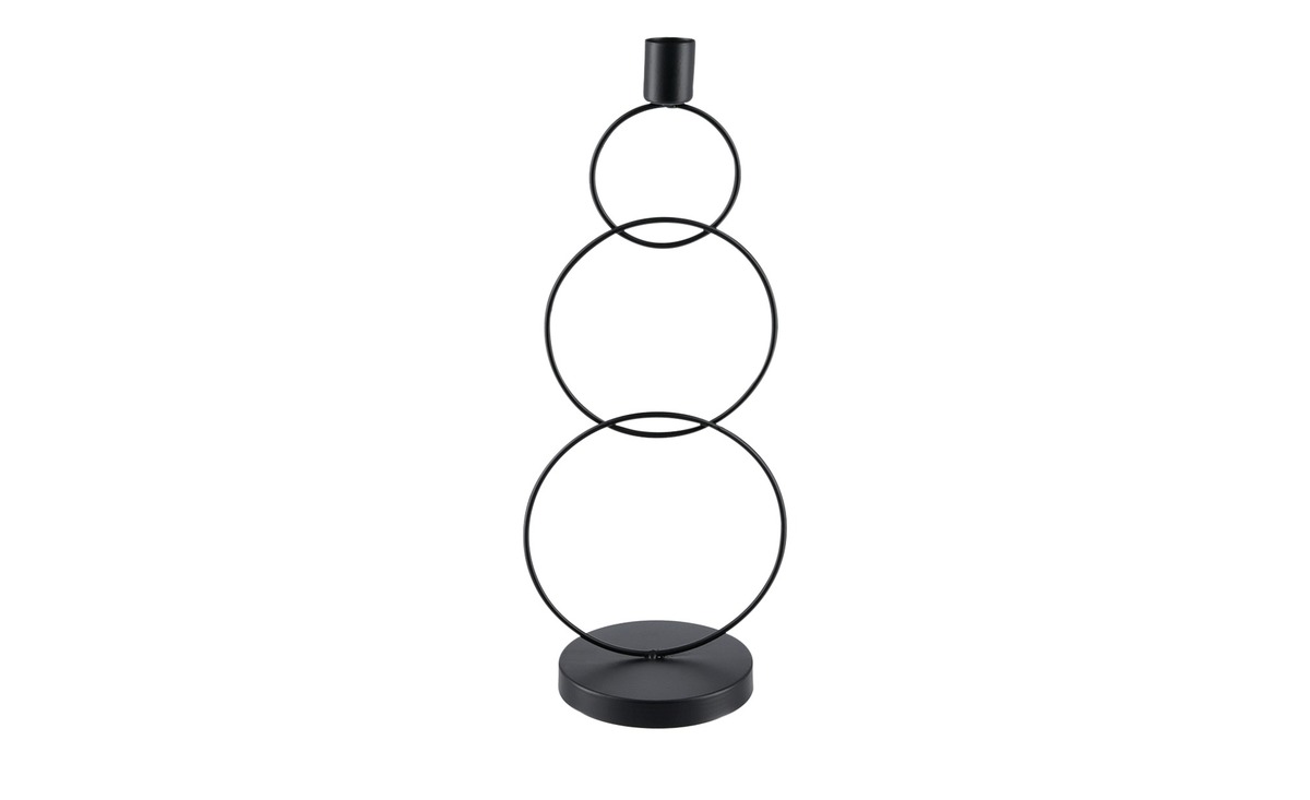 Bild 1 von Kerzenhalter schwarz Eisen Maße (cm): B: 14 H: 34,5 Sale