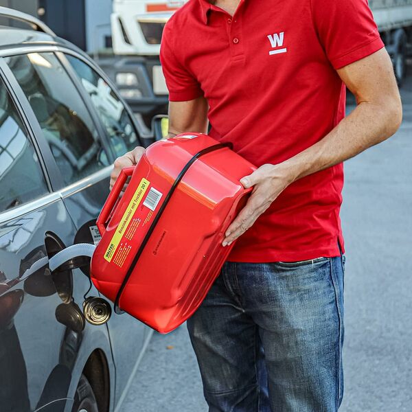 Bild 4 von Walter Benzinkanister horizontal 20l mit Trichter aus Metall mit UN-Zulassung