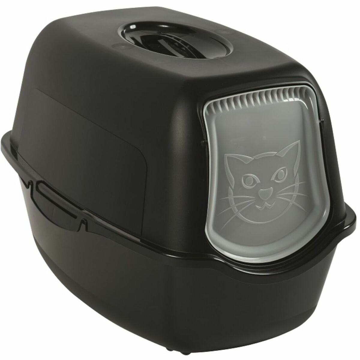 Bild 1 von Rotho MyPet Eco Bailey Katzentoilette mit Deckel und Aktivkohlefilter, schwarz (recycelt)